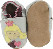 Hobea babyslofjes Prinzessin grau
