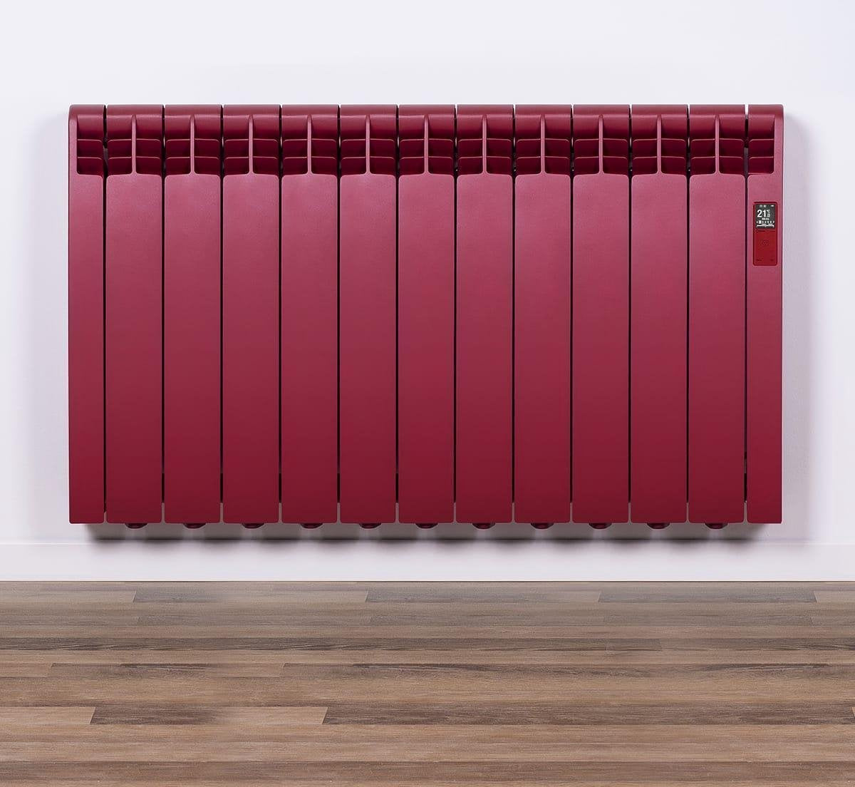 Elektrische Radiator Wifi Ruby Red (RAL) - Smartcontrol via app - Energiebesparende functies - Laag verbruik - Realtime consumptie - 11 elementen - 1210 W - Zuinigste Radiator