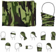 Colsjaal / Neksjaal / Bandana / Bikesjaal camouflage green