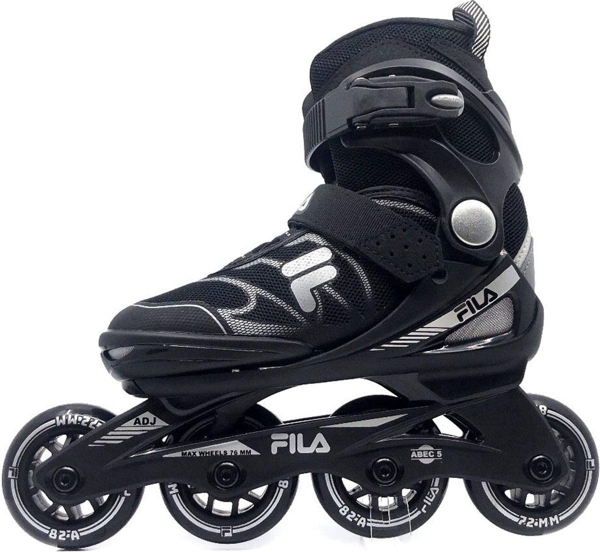 Fila J-ONE Kinder verstelbare inline skates - Black - Maat 32-36  Zwart/Grijs