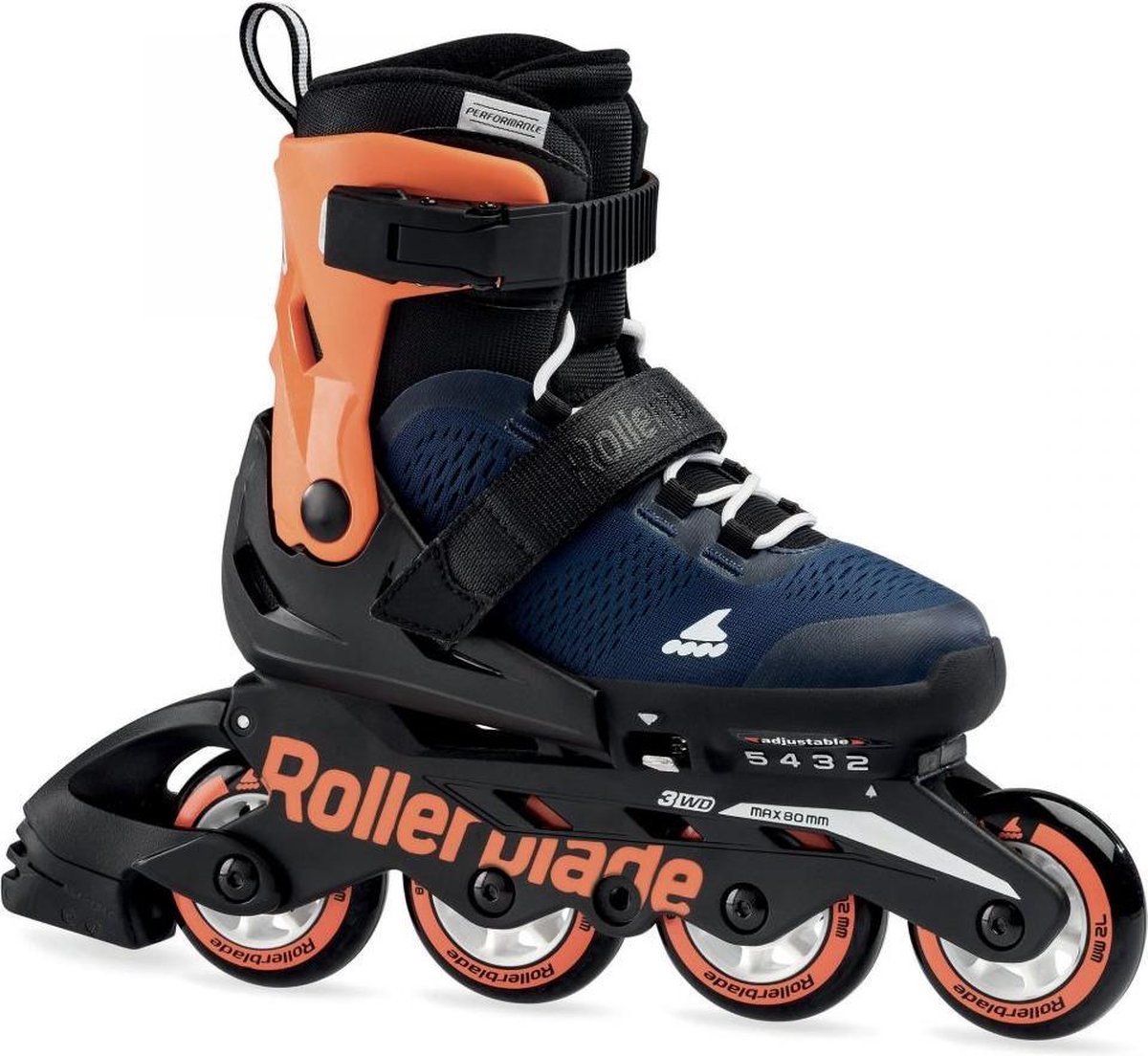 Rollerblade - Microblade - Kinderen - blauw/oranje- 28/32