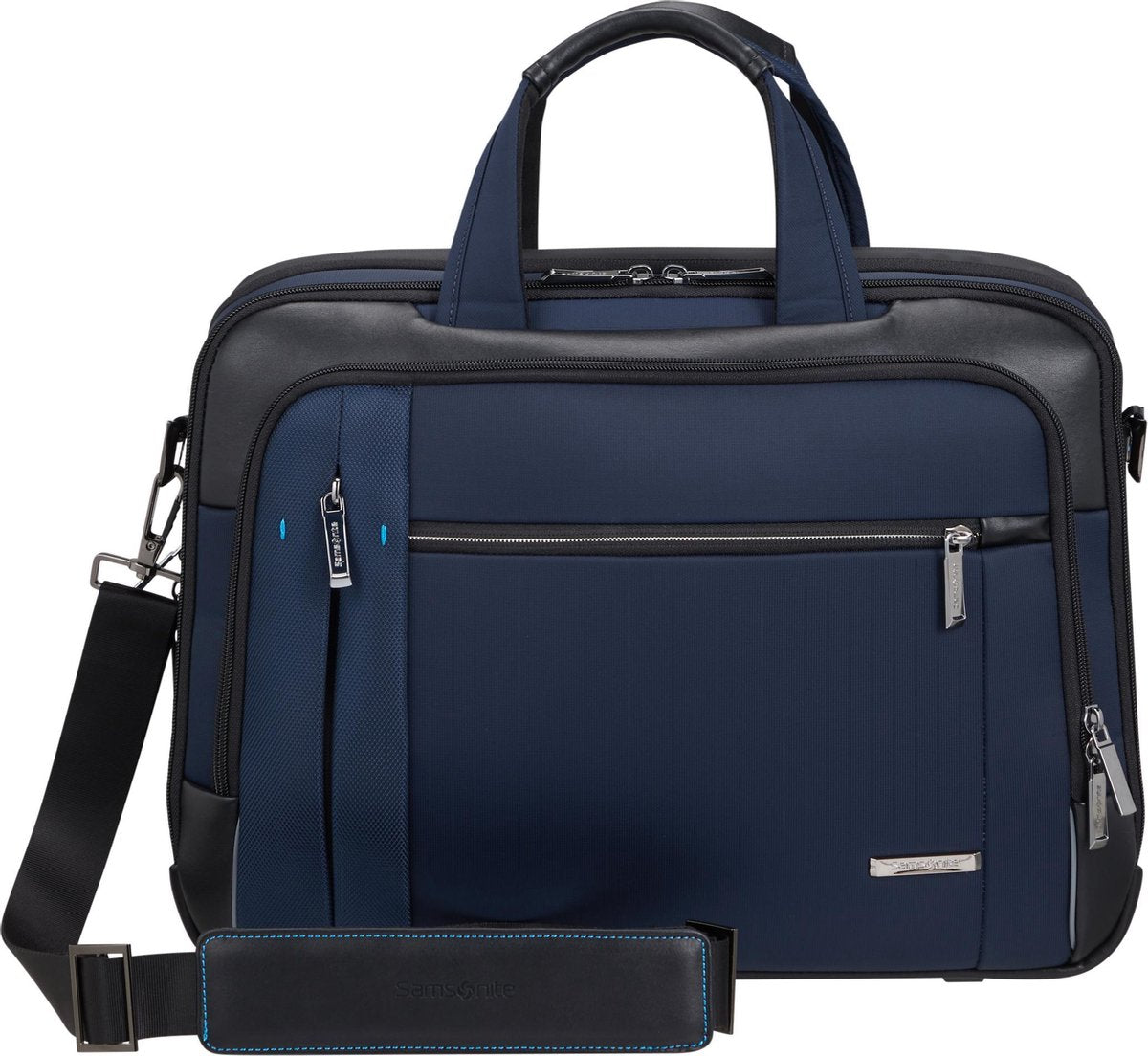 "Samsonite Laptopschoudertas - Spectrolite 3.0 Bailhandle 15.6"" Exp Deep Blue"