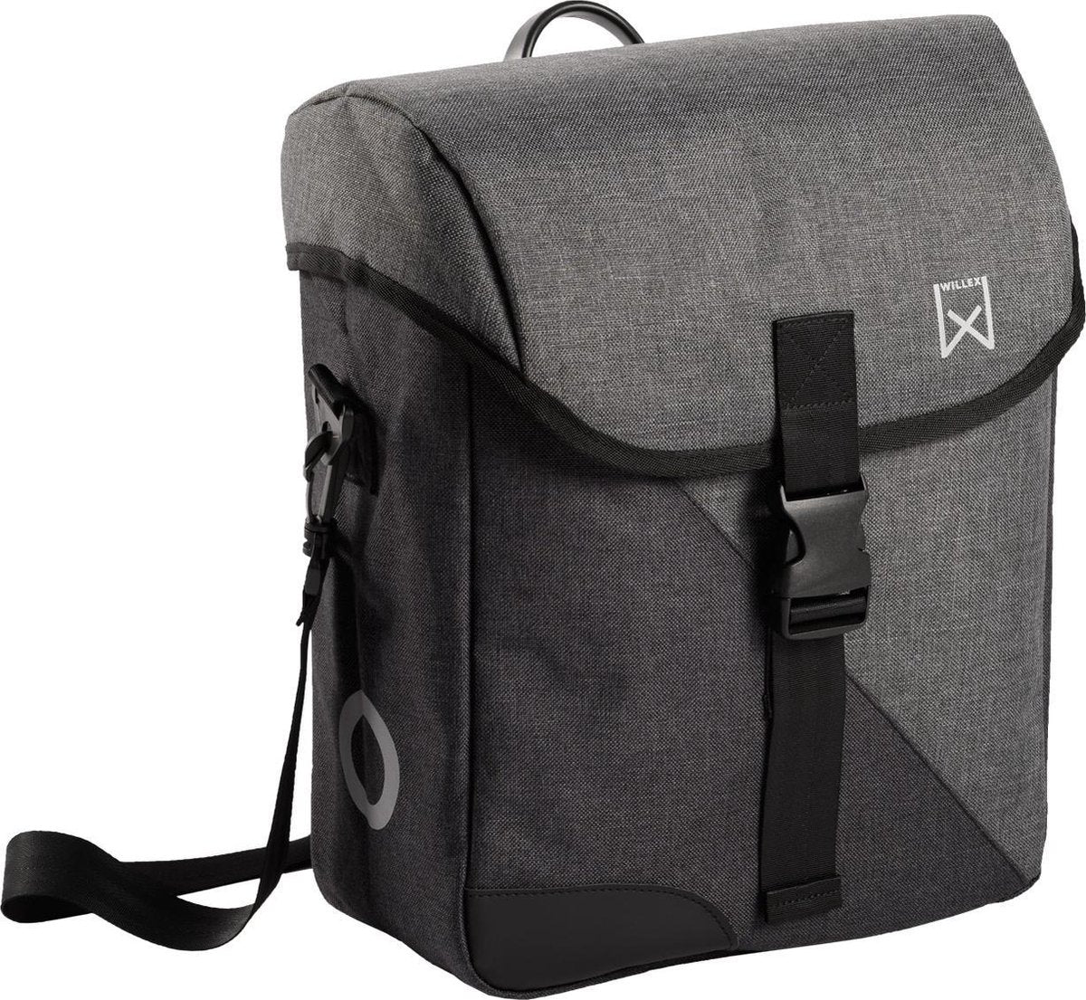 Willex Pakaftas Flex 800 Fietstas - 14 liter - Grijs/Zwart