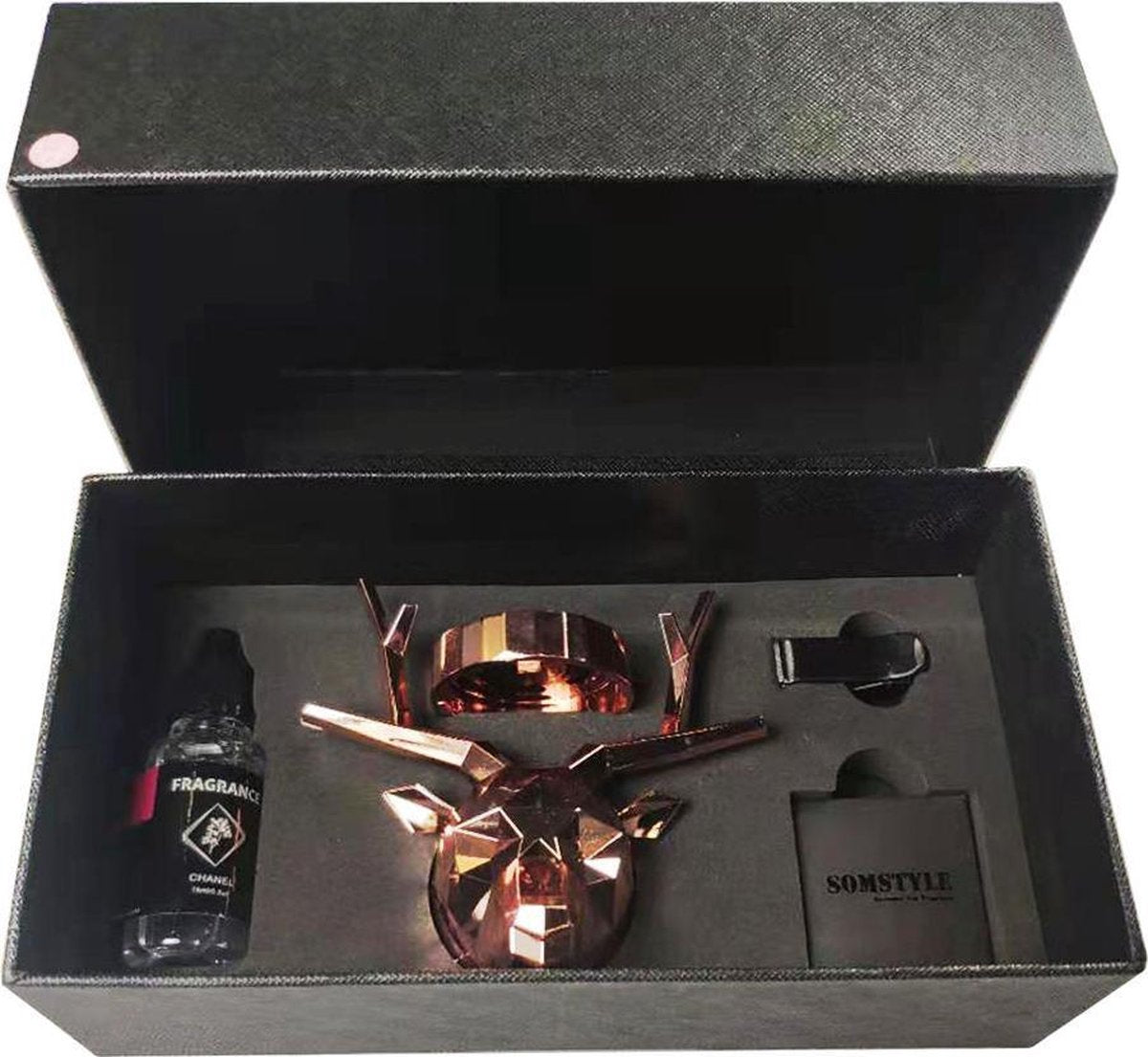 Somstyle Autoparfum - Zoete Geur Auto - Luchtverfrisser – Rendier – Rose Gold