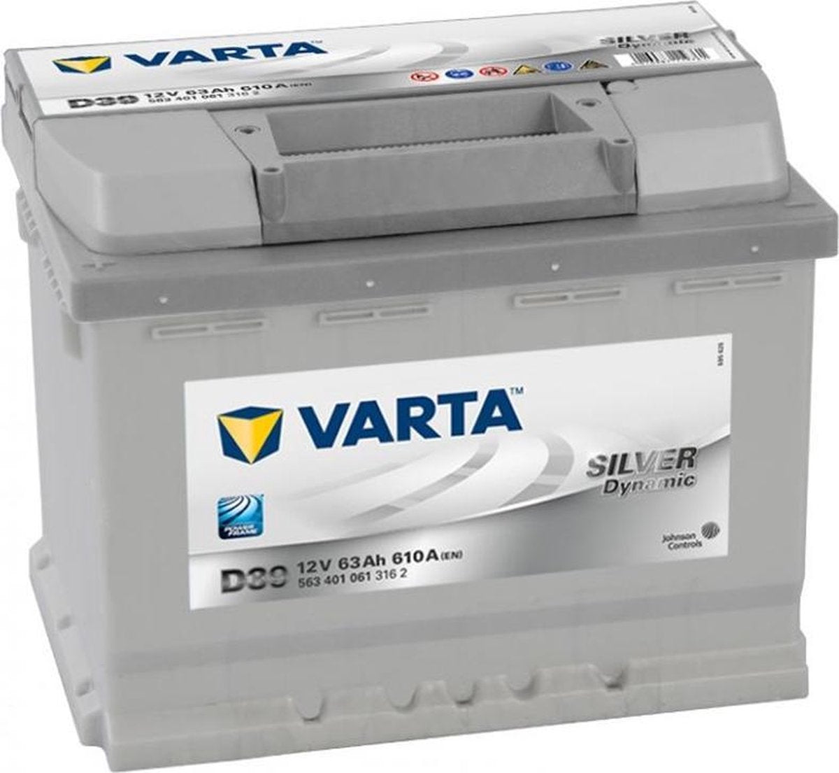 Varta SILVER Dynamic 563401061 3162 D39 12Volt 63 Ah 610A/EN Start Accu 4016987119761