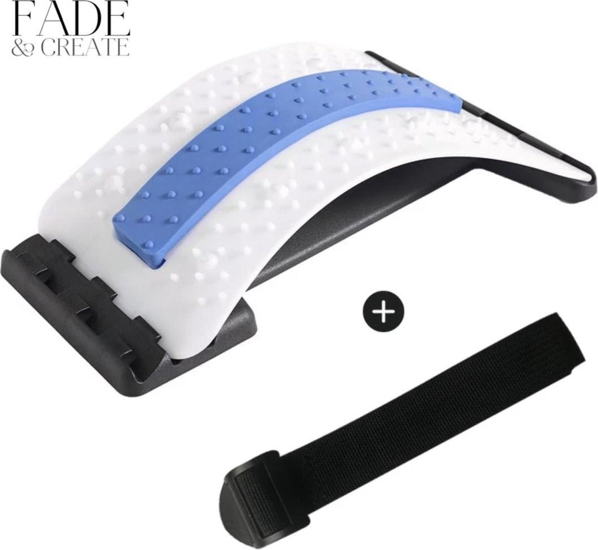 Backstretcher voor rugklachten + Belt stretcher - Comfortabele back stretcher met zachte massage silicone pad - Verstelbare rugstretcher