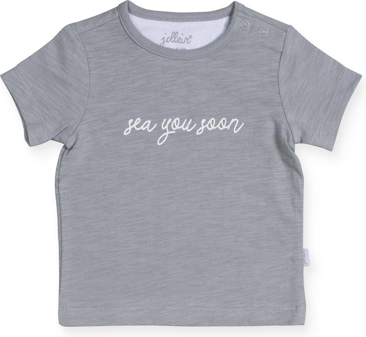 Jollein Unisex Shirt - Octopus grey - Maat 50/56