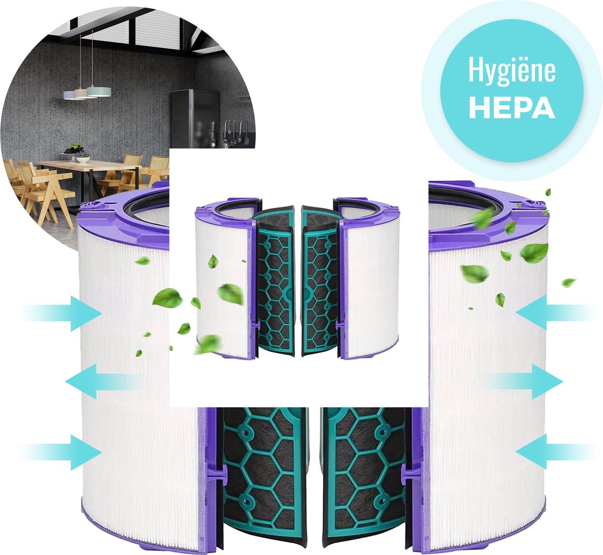 HEPA Filter voor Dyson Pure Cool Link - Dyson Pure Hot + Cool - DP04