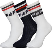 Fila - 6-pack Sokken - Wit/Zwart - Maat 35-38