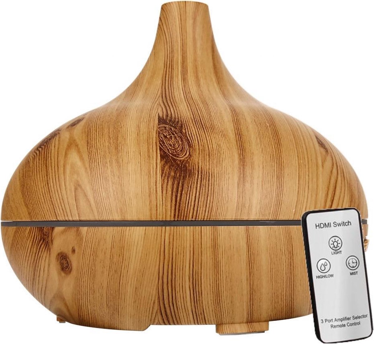 Xidio Aroma Diffuser 300 ml met afstandsbediening - Houtdesign | vernevelaar