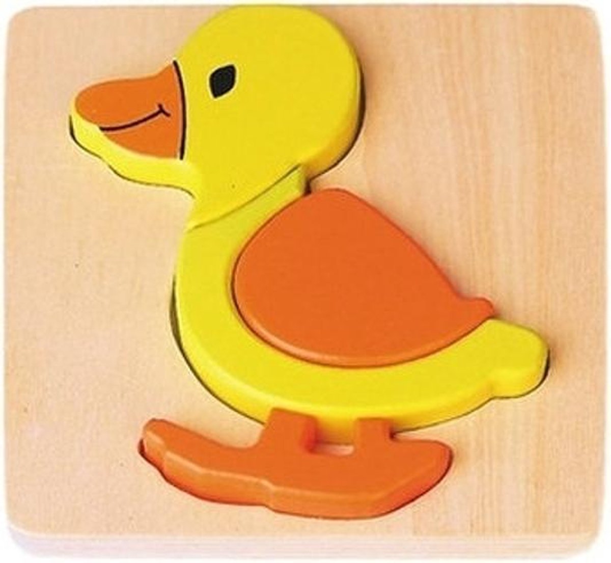 Jouéco Vormenpuzzel Eend Junior Hout 4 Stukjes
