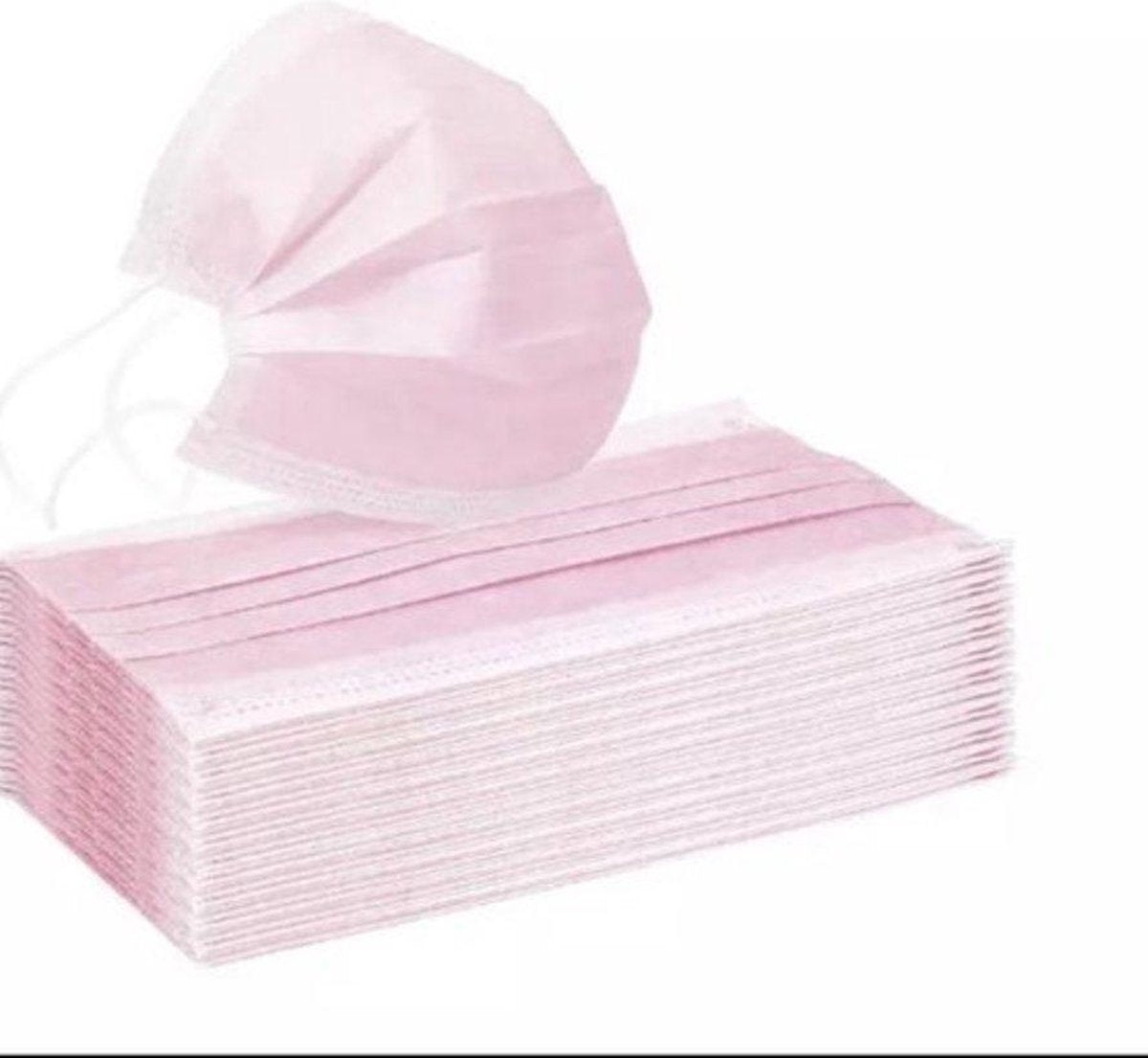 50 stuks - 50 pieces / Mondmasker - Mondkapje - Masque facial - Face mask / Roze - Roos - Rose - Pink / Wegwerp - Jetable - Disposable / 3 laag - 3 couches - 3 layer
