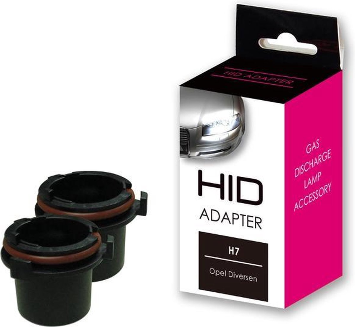 Blanco Set HID Xenon Montage-Adapters Opel/BMW Diversen (H7) - Set à 2 stuks
