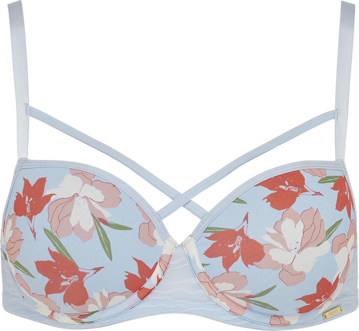 SAPPH - Fabulous Flower BH - maat 75E - Blauw Bloemenprint