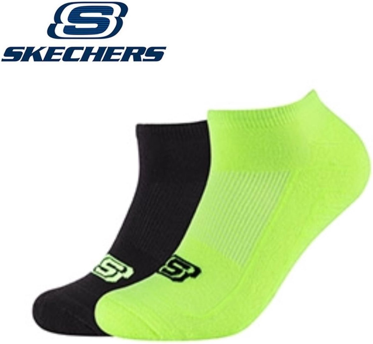 Skechers - Sneakersokken - Heren / Dames - Badstof - Arch Support - Lemon - 43-46