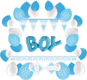 e-Carnavalskleding.nl Feestversiering pakket babyshower jongen | Versiering babyshower feest jongen | Babyshower feestversiering voor een baby feest | Leuk pakket baby jongen met feestartikelen voor de Babyshower Medium