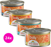 Almo Nature - Mousse & Blokjes - MIX - 6 x 4 x 85 gram - rund - kip - lam - kalkoen