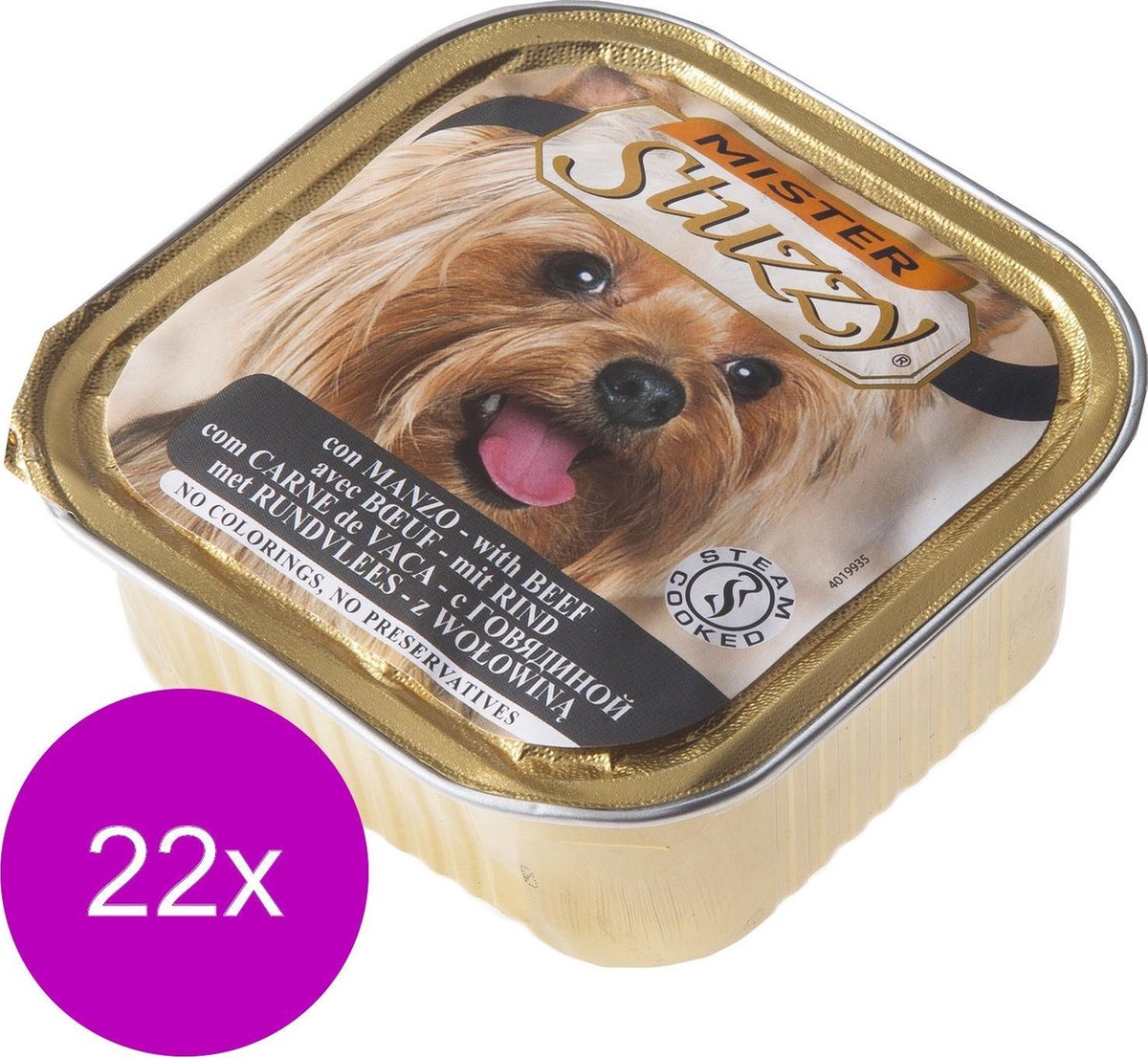 Mister Stuzzy stoommaaltijd - Rund - 22 stuks à 150 gram