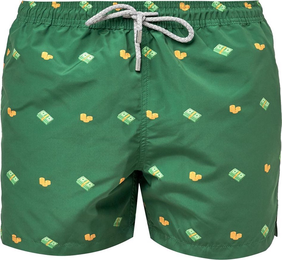 TREASURE Sneldrogende Zwembroek Heren met Mesh Binnenbroek en Drie Zakken - Zachte en Comfortabele Zwemshort Heren / Zwembroeken Heren - Waterafstotende Zwembroek Mannen / Herenmode van Premium Stof - Donkergroen - L (EU 44)