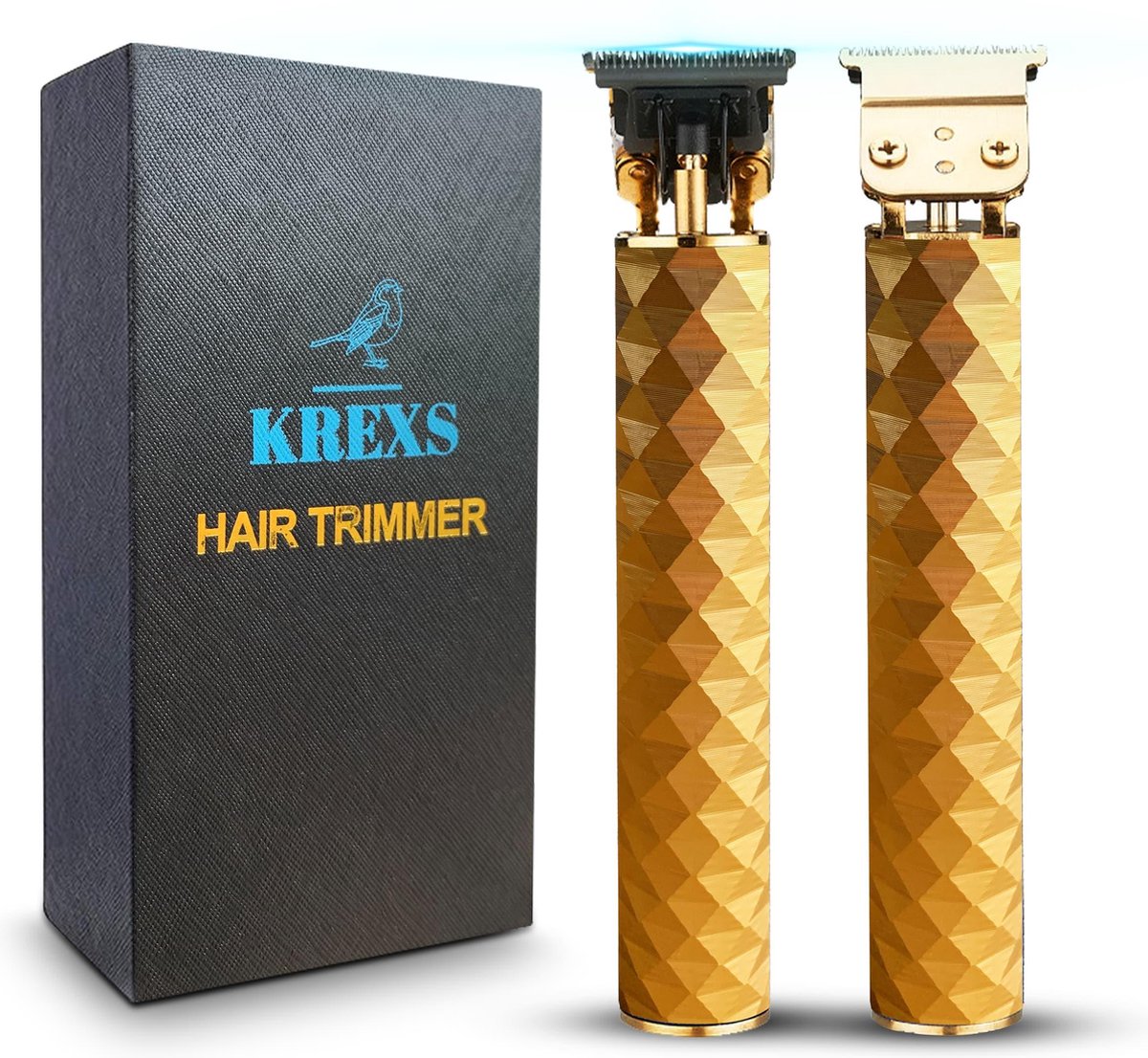 Krexs Gouden Baardtrimmer - Tondeuse - Trimmer - Scheerapparaat - Haartrimmer – Baard