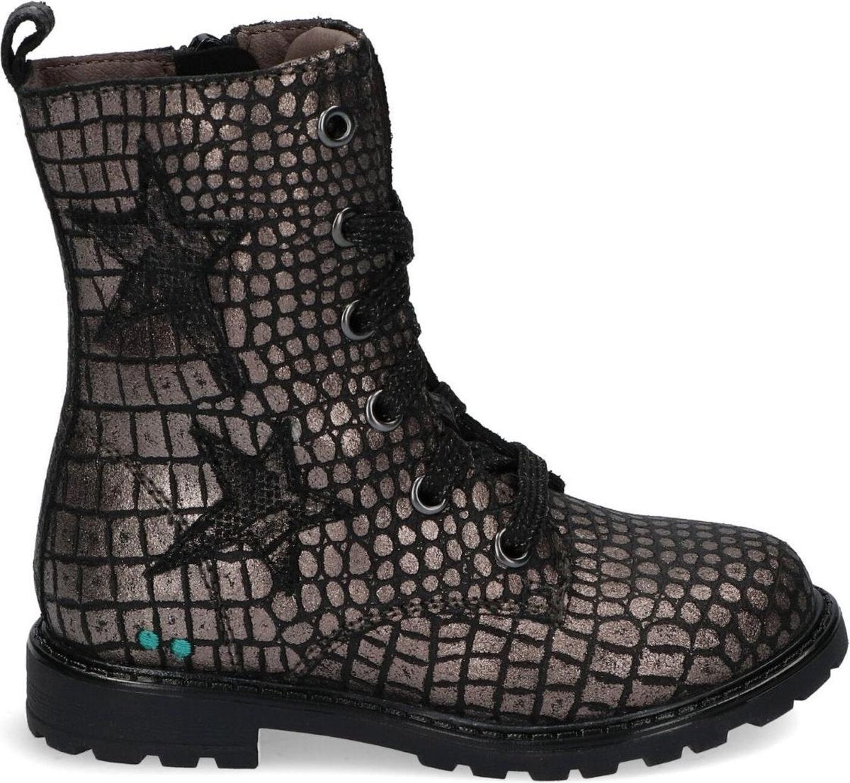 Bunnies Jr Hilde Hot Veterboots - Laarzen Met Veters - Meisjes - Goud - Maat 24