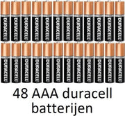 48 stuks AAA Duracell alkaline batterijen