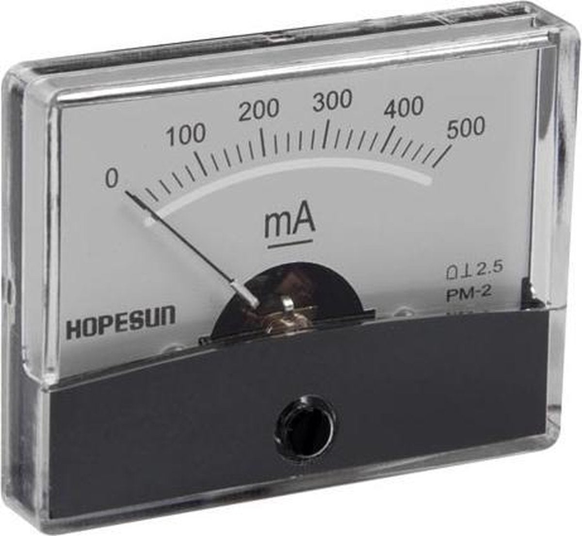 Analoge Paneelmeter Voor Dc Stroommetingen 500Ma Dc / 60 X 47Mm
