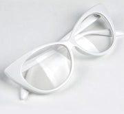 Cat Eye-Bril / Retro-Mode / Helder lensframe Wit