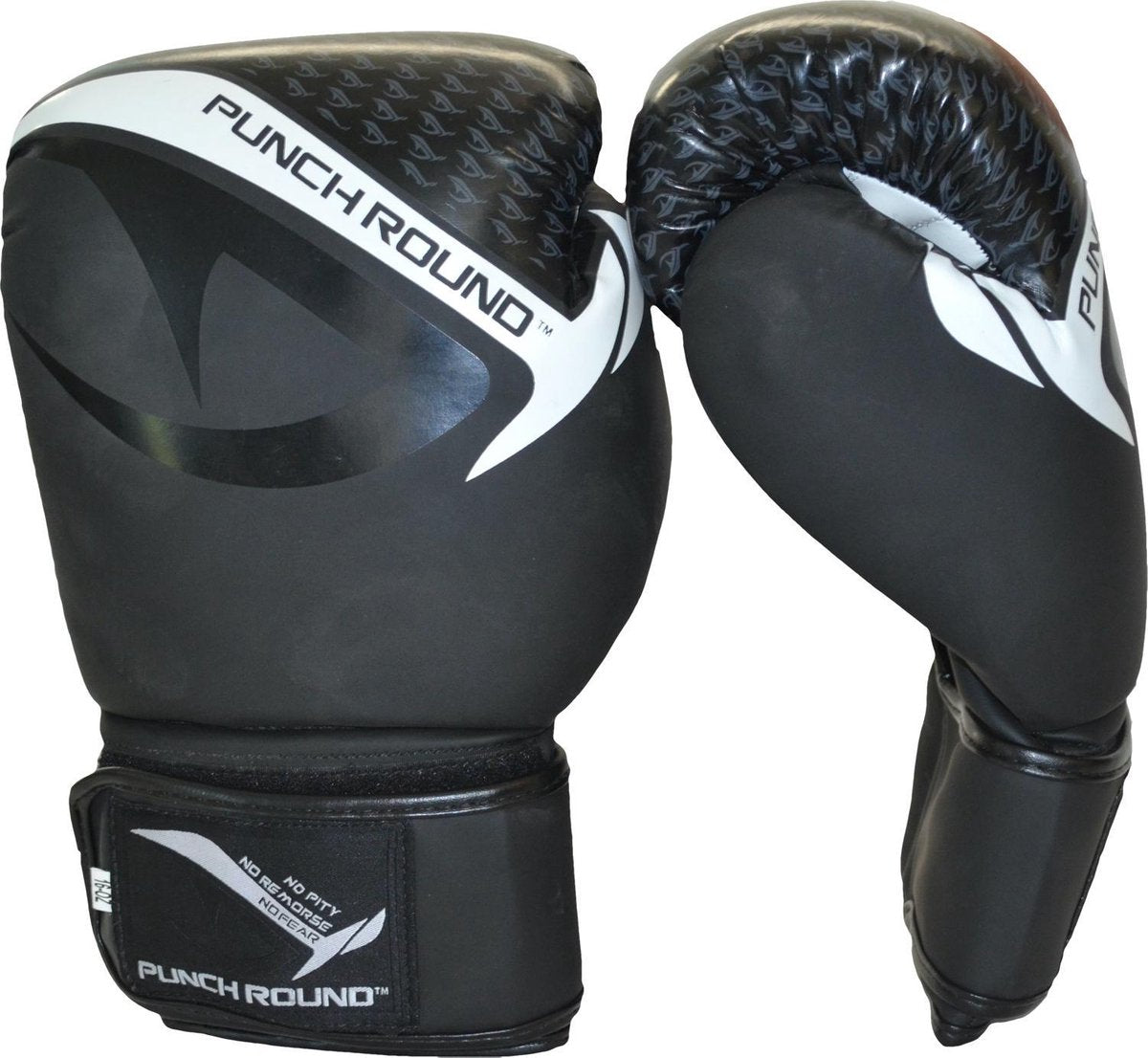 Punch Round No-Fear Bokshandschoenen Zwart Wit Kies hier uw maat Bokshandschoenen: 14 OZ