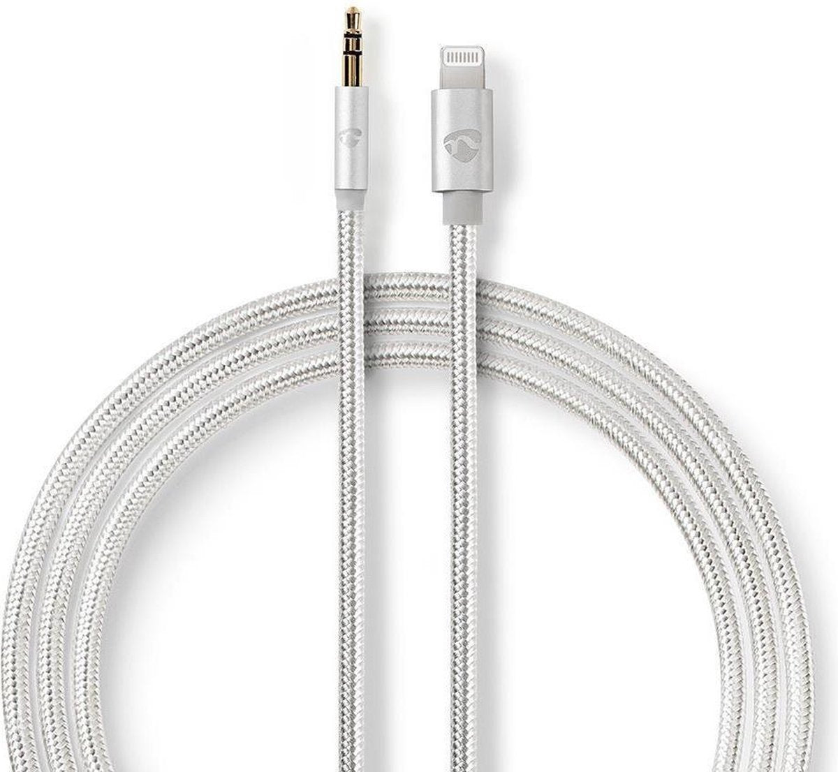 Apple Lightning Headphone Adapter Cable | Apple Lightning 8-Pin Male - 3.5 mm Male | 1.00 m | Aluminium