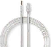 Apple Lightning Headphone Adapter Cable | Apple Lightning 8-Pin Male - 3.5 mm Male | 1.00 m | Aluminium