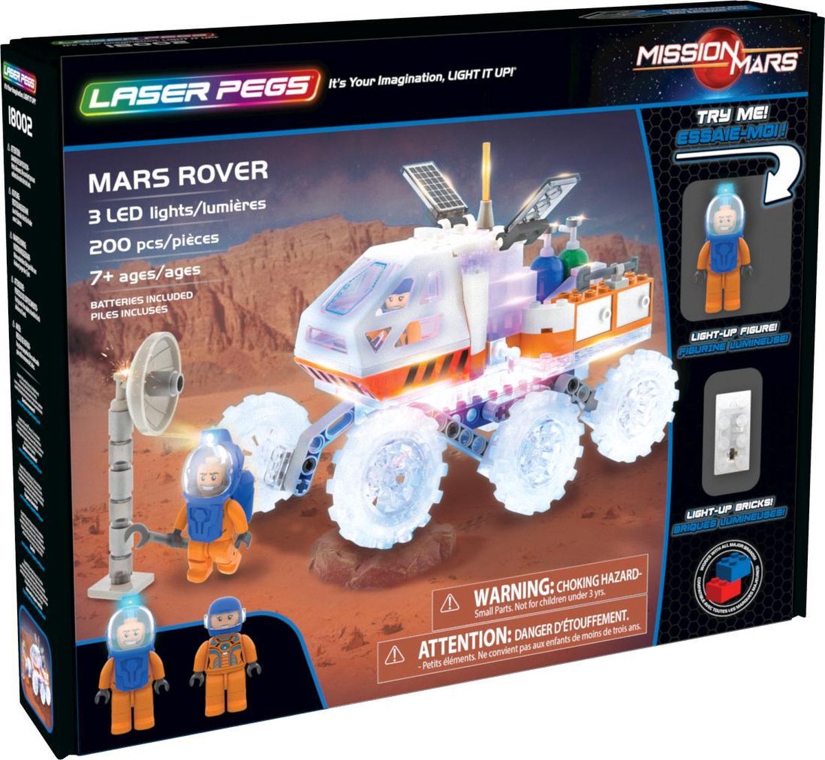 Laser Pegs Mission Mars Rover - Constructiespeelgoed
