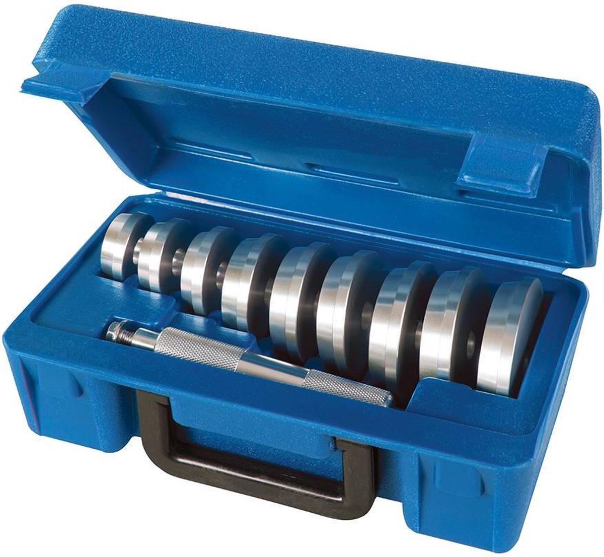 Silverline 10-delige wiellager montage set 40 - 81 mm