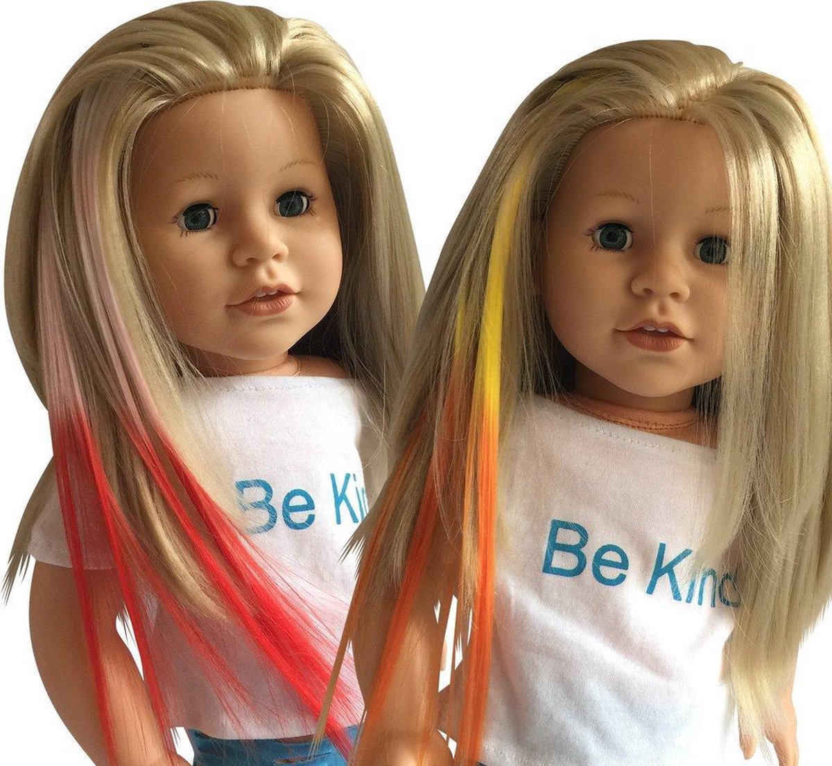 Doll Hair Clip Extensions - Haar Extension voor 46cm Pop