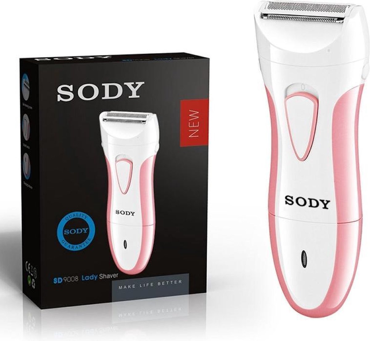 SODY Oplaadbare Lady Shaver Waterdichte - Draadloos Nat en Droog - Elektrisch Scheerapparaat -Trimmer