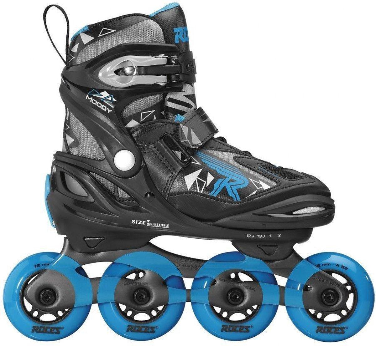 ROCES Inlineskates Kinderen MOODY BOY TIF - Zwart/Blauw 36-40