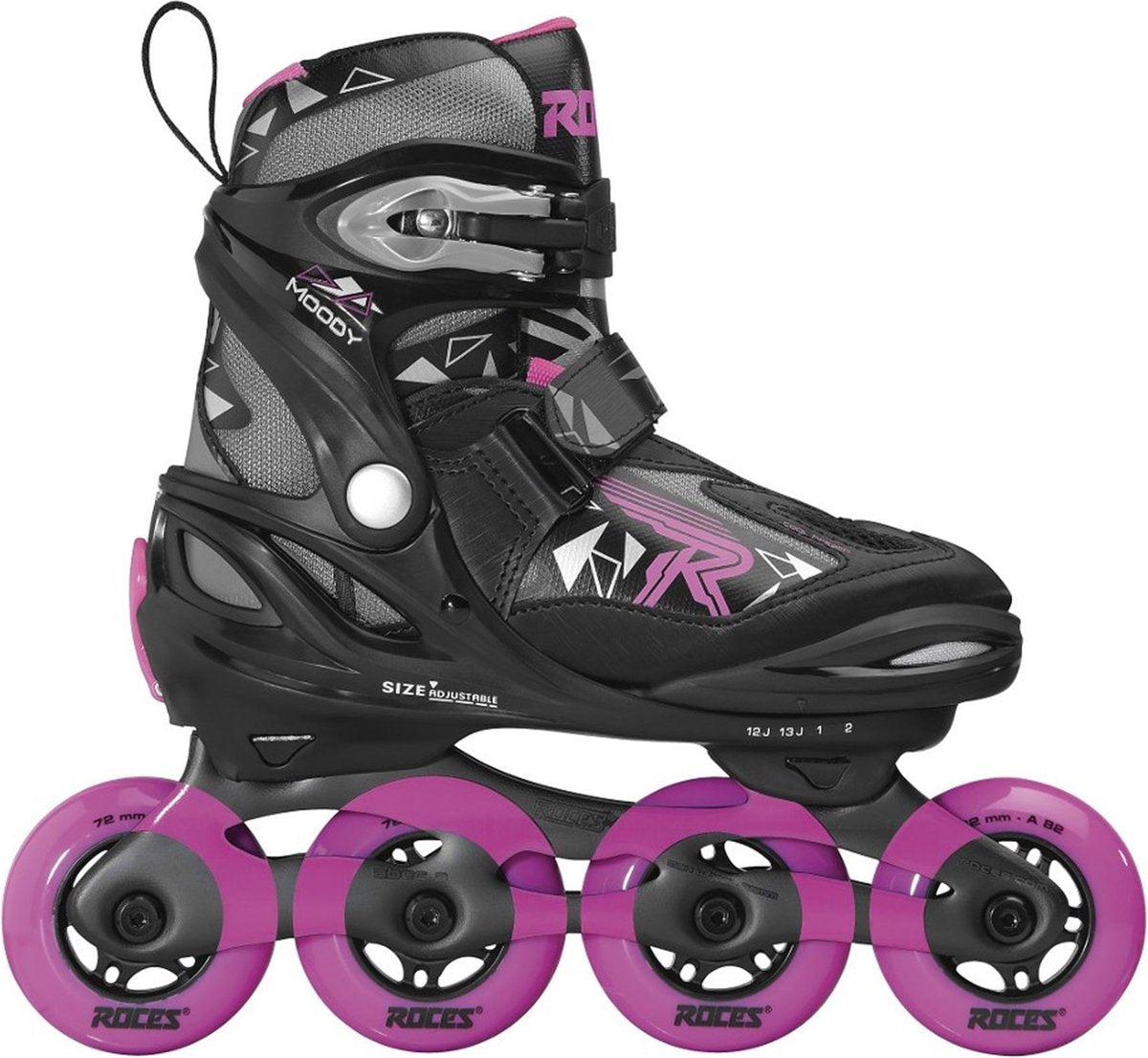 Roces Inlineskates - Maat 30-35 - Unisex - zwart/grijs/paars