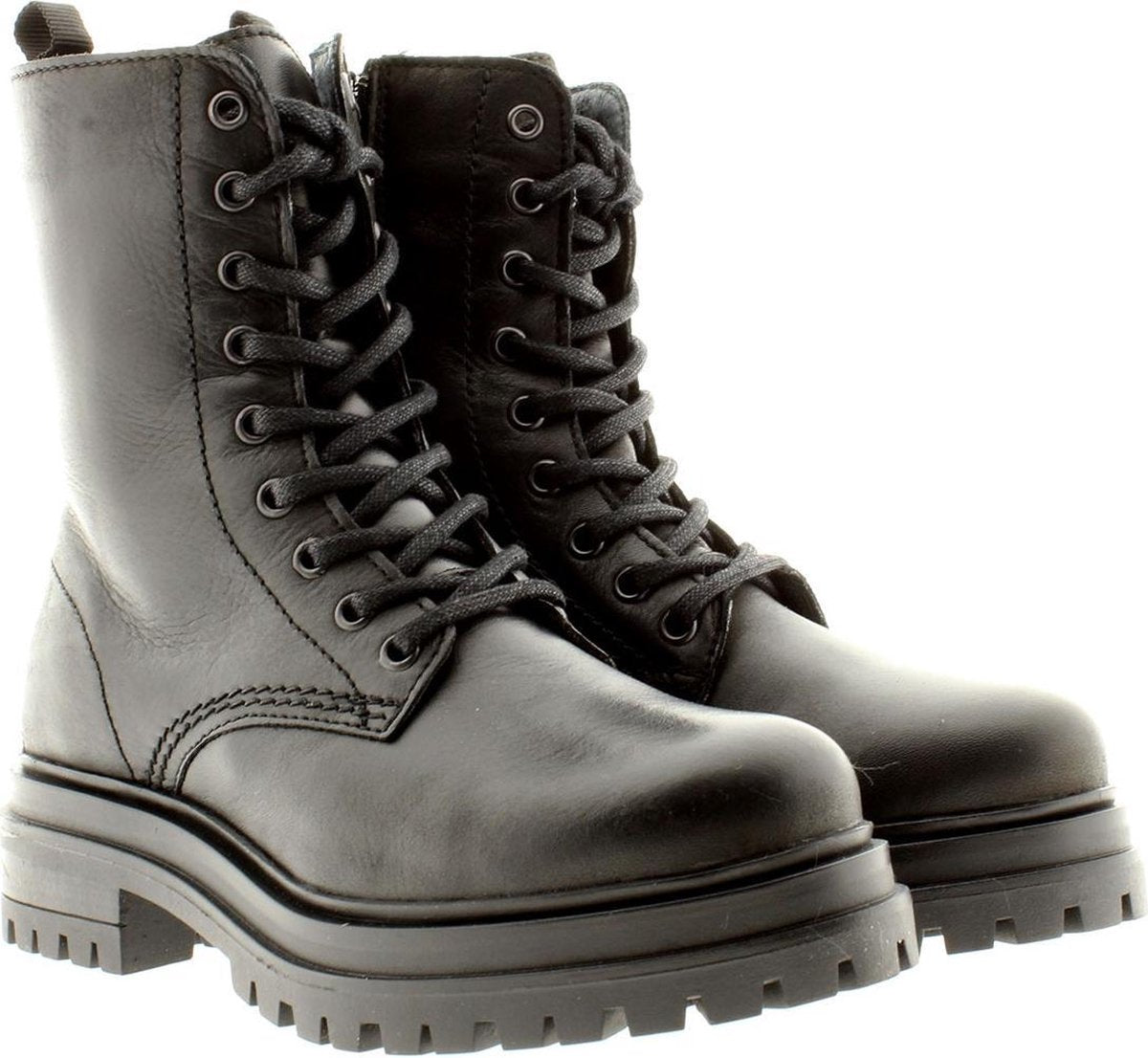 Creator B2317A veter boots zwart