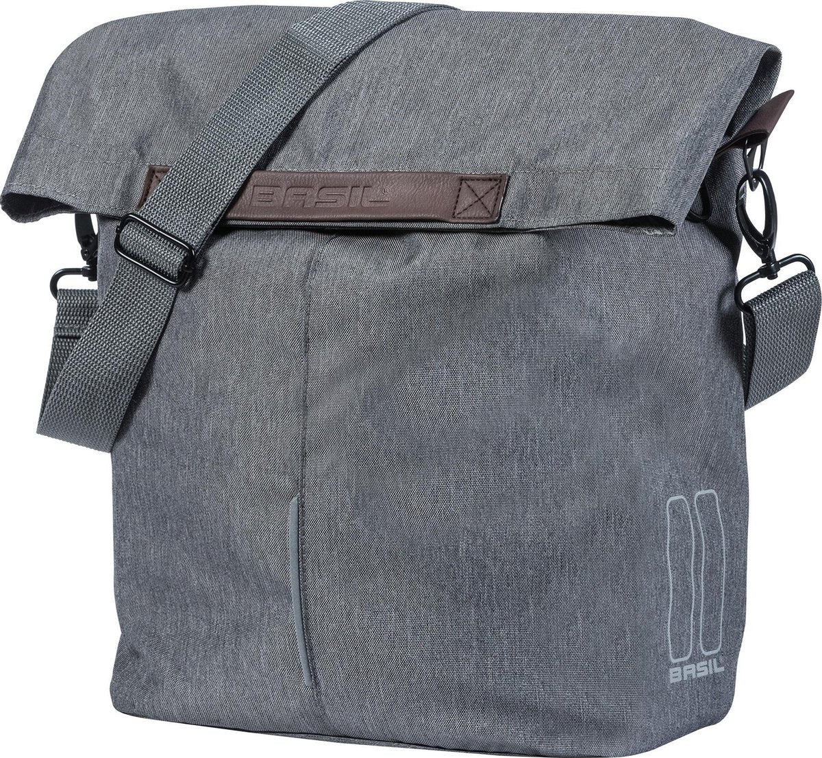 Fietsshopper Basil City Shopper 14-16 liter 30 x 18 x 49 cm - grijs