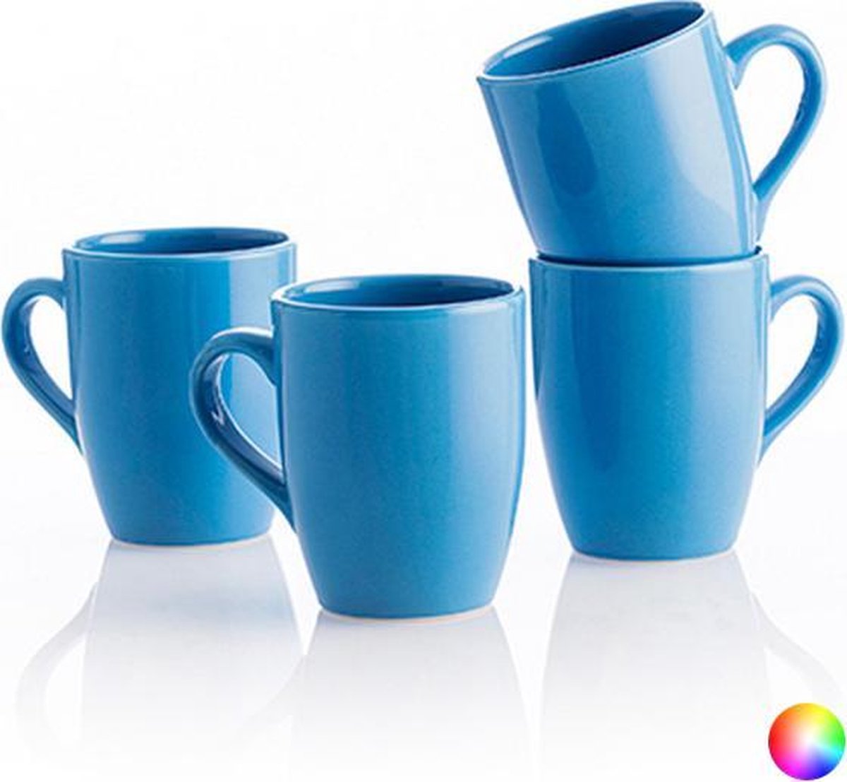 Mok Benetton Rainbow Keramiek (4 pcs)