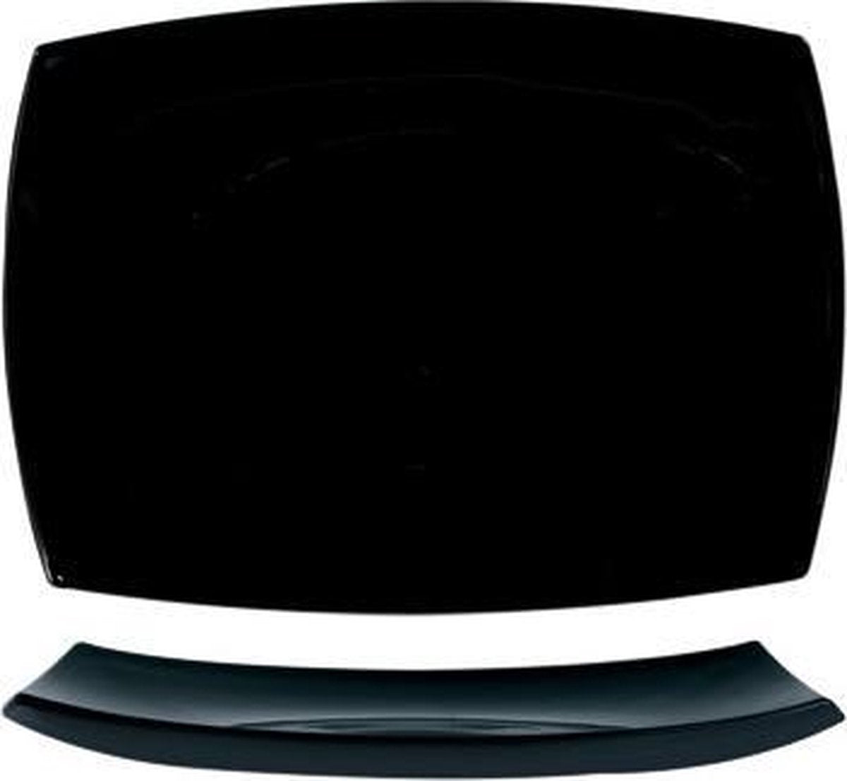 Delice Dinerbord - Plat - Zwart - 35x26cm