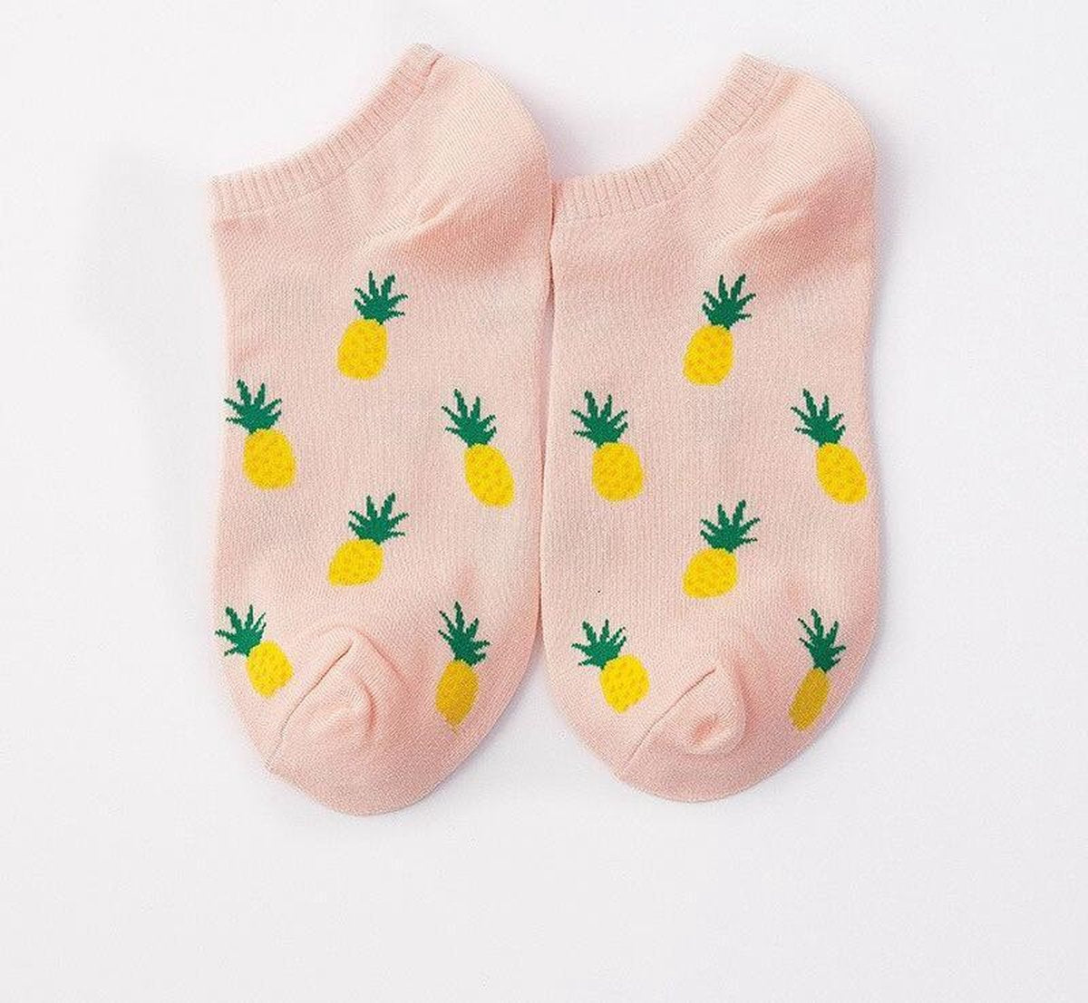 Vrolijke Dames Enkel Sokken "Ananas"