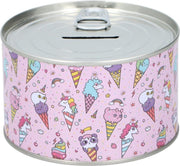 Tom Spaarpot Blik Junior 10 Cm Staal Roze