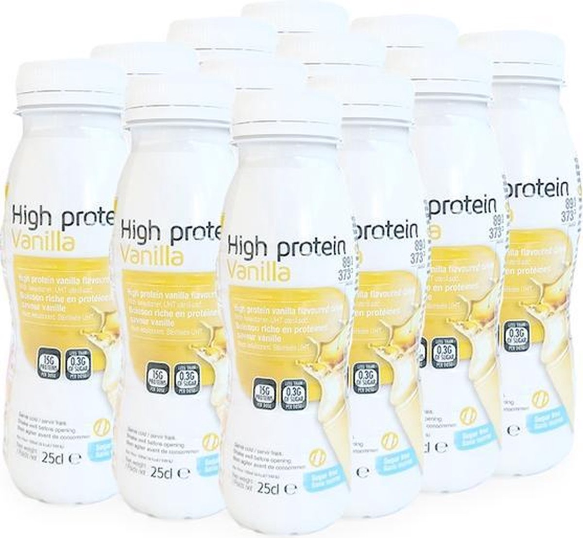 Protiplan | Tray Proteïne Smoothie Vanille | 12 x 250 ml | Fruitige Smoothie Eiwitdieet | Voordeelpak | Snel afvallen zonder poespas!