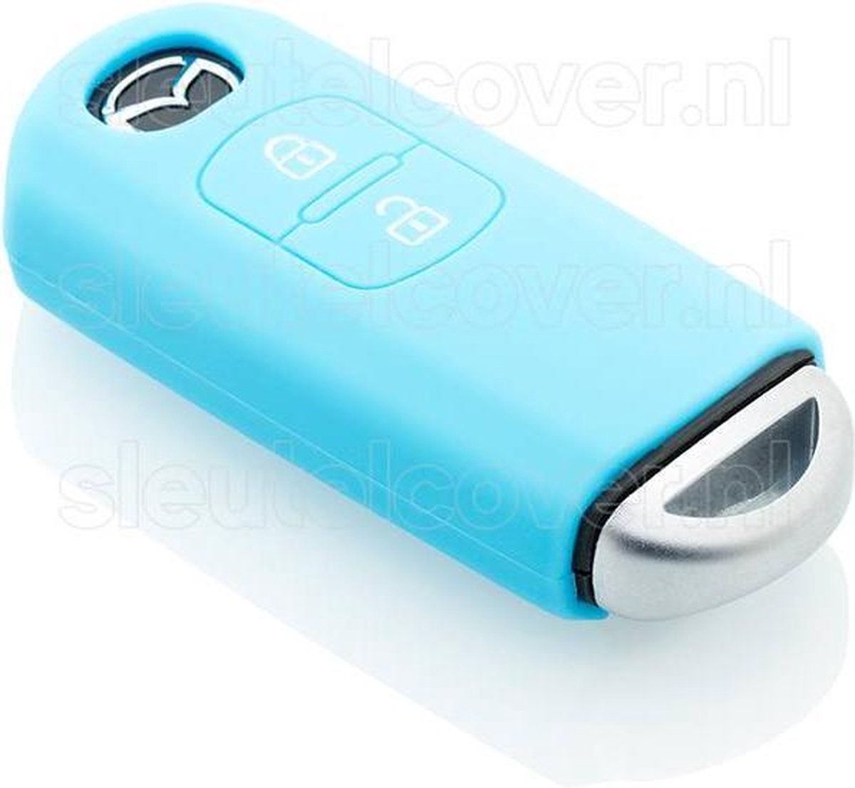 Mazda SleutelCover - Lichtblauw / Silicone sleutelhoesje / beschermhoesje autosleutel