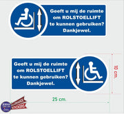 Rolstoellift aanwezig in de auto