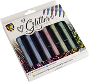 6 Glitterpennen met viltpunt | Schudden voor gebruik | Grafix