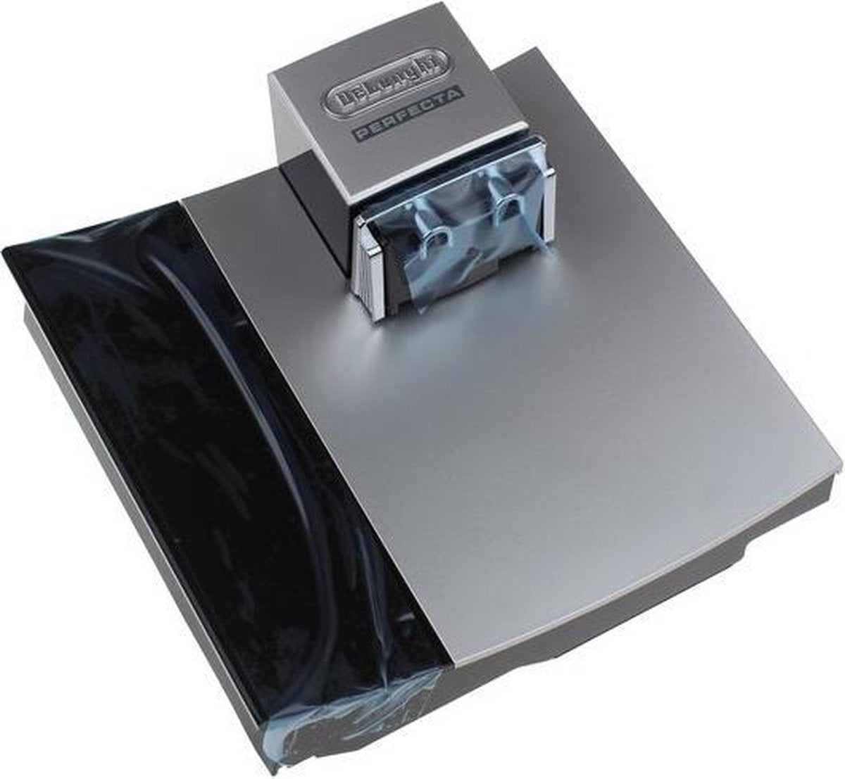 DELONGHI - KLEP VOORZIJDE -  ZILVER-MR & ZWART + GLAS ESAM5. (DLS) - 7313224941