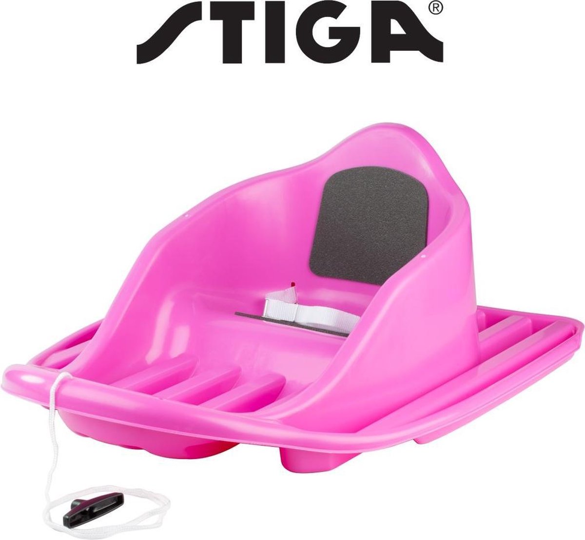 Baby Slee Plastic - Babyslee met rugleuning Stiga Baby Cruiser Roze