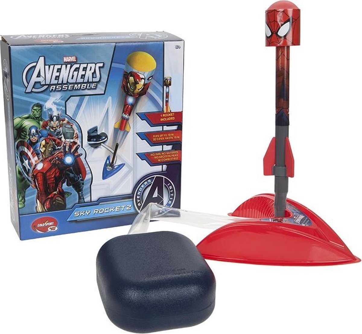 Marvel Raket Avengers Junior Foam Rood/blauw 2-delig